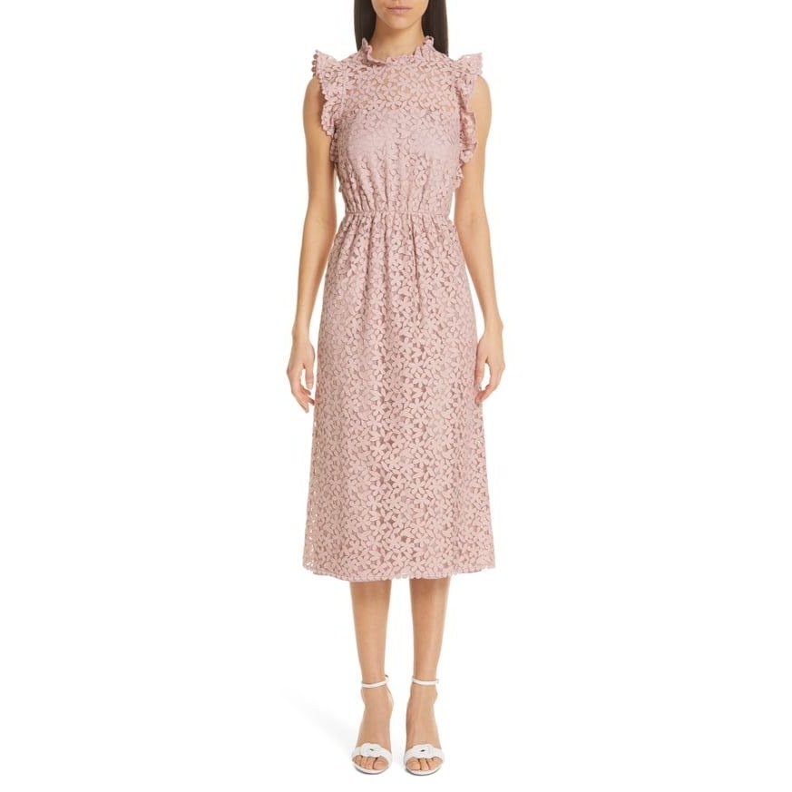 Kate Spade New York Flora Lace Ruffle Dress, Size 4 Or 6, Msrp $428